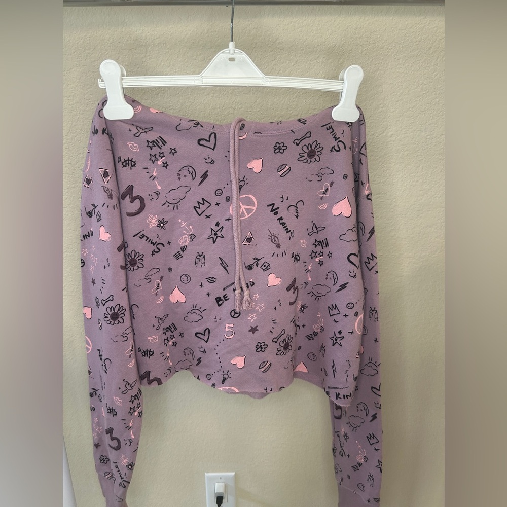 Wild Fable Kids Purple Graphic Hoodie